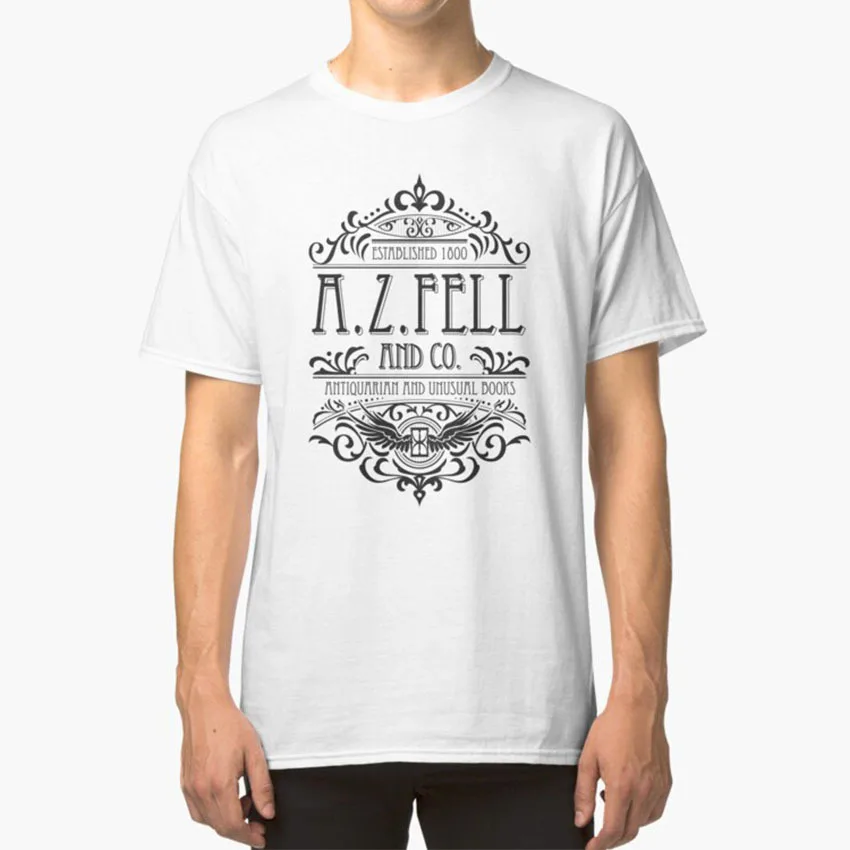 A Z Fell Book Shop (Dark) T-Shirt Buoni Presagi Buoni Presagi 2020 Go Anca Buoni Presagi Marito Imperdibili
