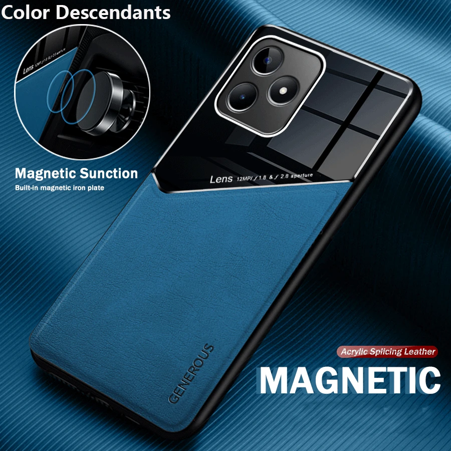 S22 Ultra Case Car Magnetic Holder Cover In Pelle Per Samsung Galaxy S21 Ultra 5G S 21 22 Plus Plexiglass Silicone Fundas