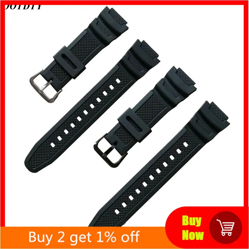 Cinturino In Silicone Cinturino In Acciaio Inossidabile Cinturino Sportivo Per Casio W-735H W-800 Sgw-300H