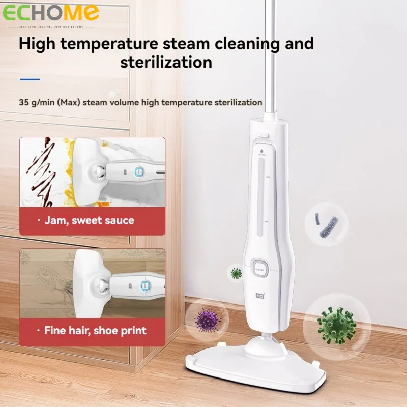 Echome Scopa A Vapore Ad Alta Temperatura Nano Disinfezione A Vapore Macchina Per La Pulizia Elettrica Portatile Per Uso Domestico Mop Per Pavimenti P