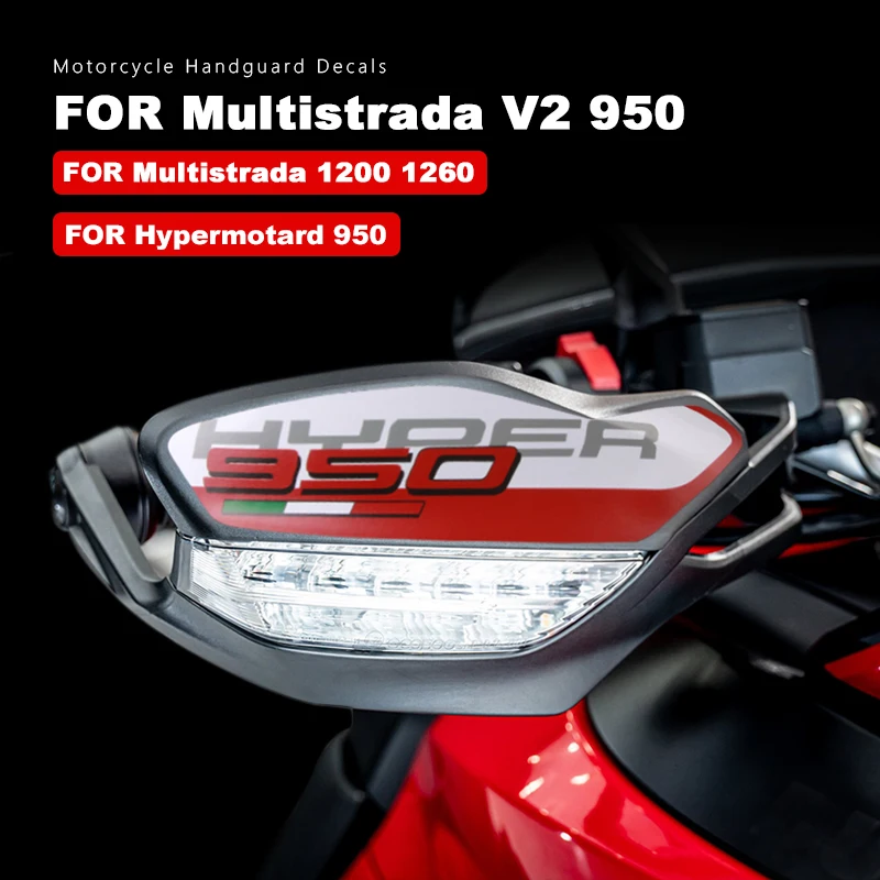 Handguard Sticker Impermeabile Hand Guard Decal Multistrada 1260 Enduro Per Ducati Multistrada V2S Hypermotard 950 Accessori