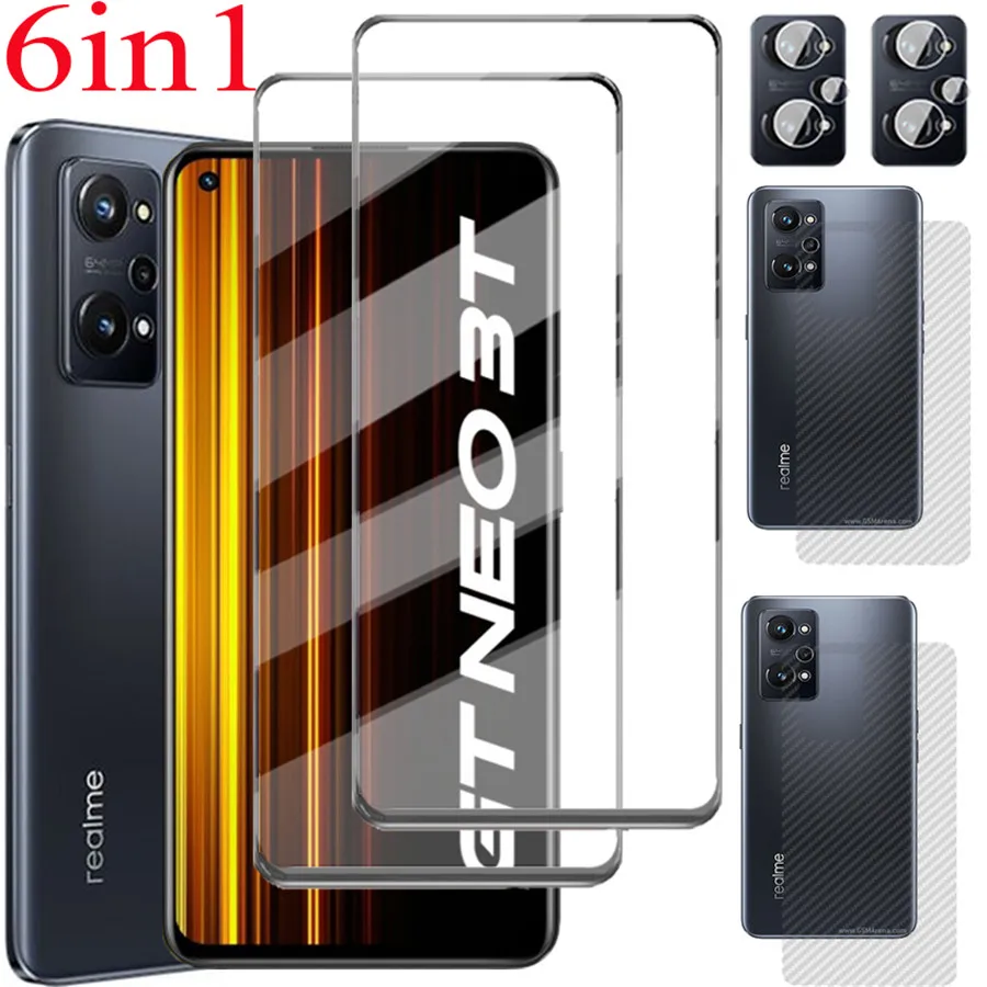1~6 ,Realme Gt2 Vetro Realme Gt Neo 3T Pellicola Protettiva Realme Gt Neo 2 Vetro Protettivo Realme Gt Neo 3 Fotocamera Len Realme Gt 2 Pro 2 Pro Pell