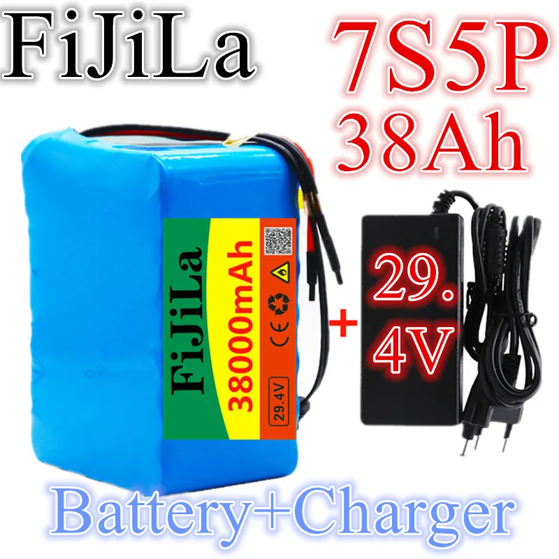 24V 38Ah 7 S5P Akku 250W-500W 29,4V Litio Ad Alta Capacità-Ionen-Akku Fur Rollstuhl-Elektro Fahrrad Paket Mit Ladegerasse E Bms