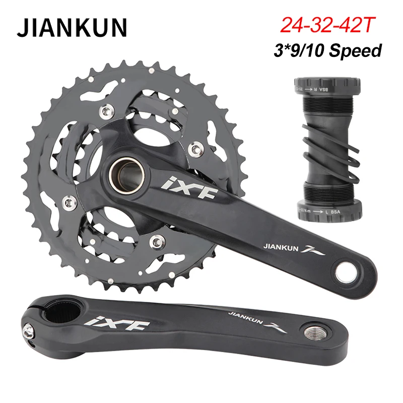 Mountainbike Kurbel 170Mm 27/30 Muslimexlimb 3-Getriebe Hohl Integrierte Kettenblatt Mtb Kurbel Fahrrad Teile