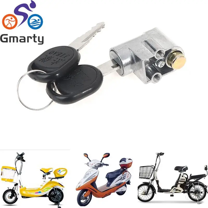 Blocco Accensione Pacco Batteria Serratura 2 Chiavi Per Moto Scooter E-Bike Fahrrad Teile