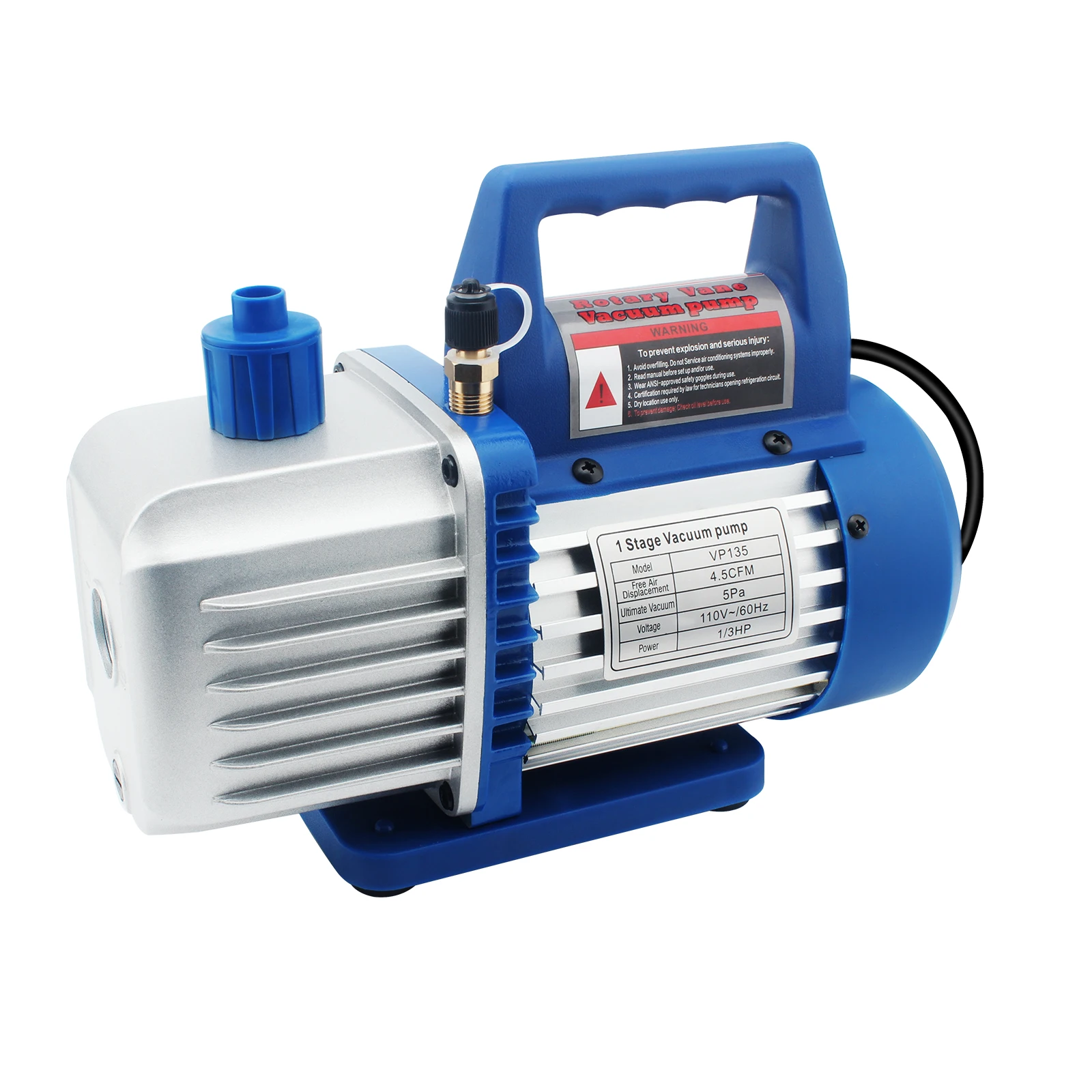 3.5 /4.5 Cfm Pompa Per Vuoto Rotativa 1/3Hp Del Refrigerante Del Condizionatore D'Aria Della Pompa Per Vuoto Di Economia Della Banderuola A Singolo St