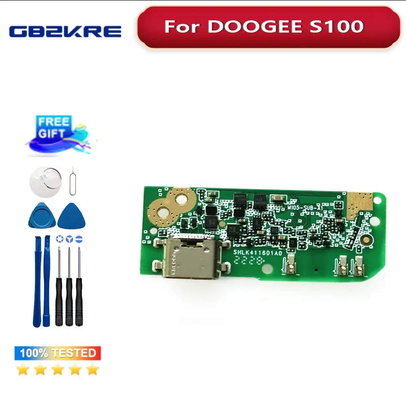 Nuova Scheda Porta Di Ricarica Base Usb Originale Doogee S100 Con Microfono Per Smartphone Doogee S100
