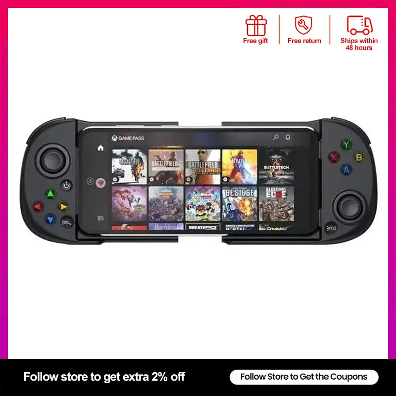 Shanwan Mobile Game Controller Bluetooth Wireless Gamepad Con Ps Remote Play Xbox Cloud Steam Link Geforce Now Function