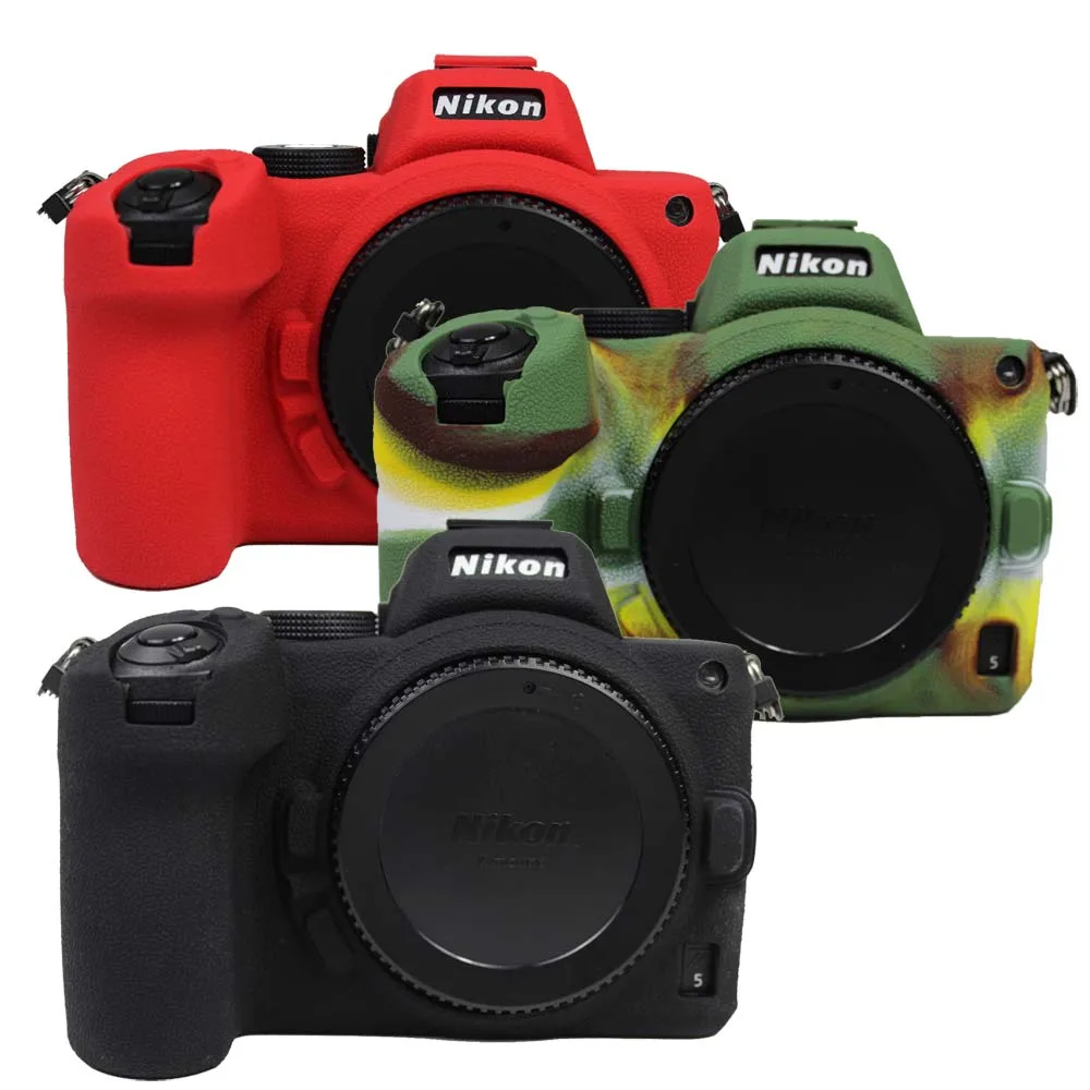 Bella Borsa Morbida Per Fotocamera Z5 Nikon Z5 Z6Ii Z7Ii Custodia In Silicone Corpo Fotocamera In Gomma Per Nikon Z5 Z6 Ii Z7 Ii Cover Skin