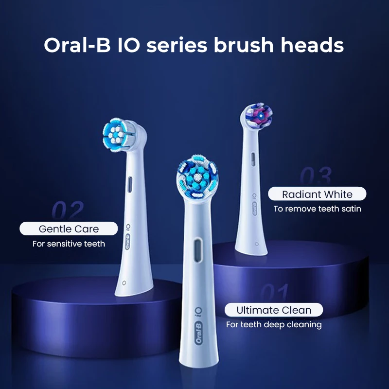 Sostituzione Delle Testine Della Serie Orale B Io Per Oral-B Io 5/7/8/9 Spazzolini Elettrici Setole Morbide Per Denti Profondi Adlut