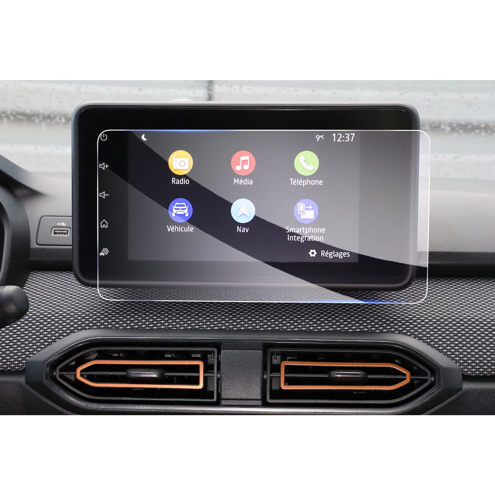 Ruiya Per Dacia Sandero 3/ Dacia Sandero Stepway/ Dacia Jogger 2023 8'' Auto Navigation Screen Protector Auto Dacia Sandero Stepway Accessories Dacia 