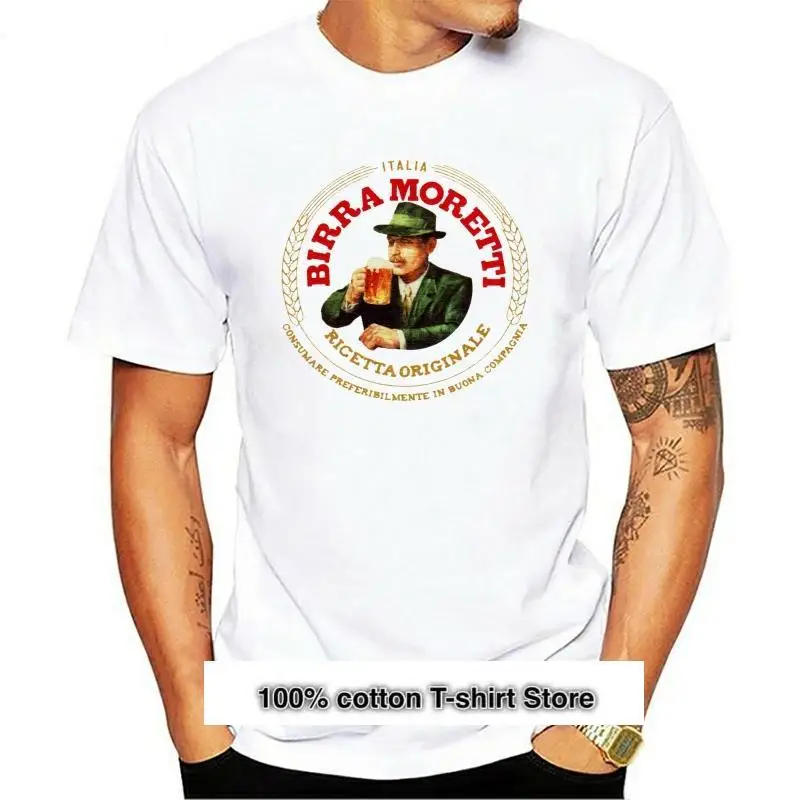 Camiseta De Bira Moretti, Cerveza Italiana, Bebida De Alcohol