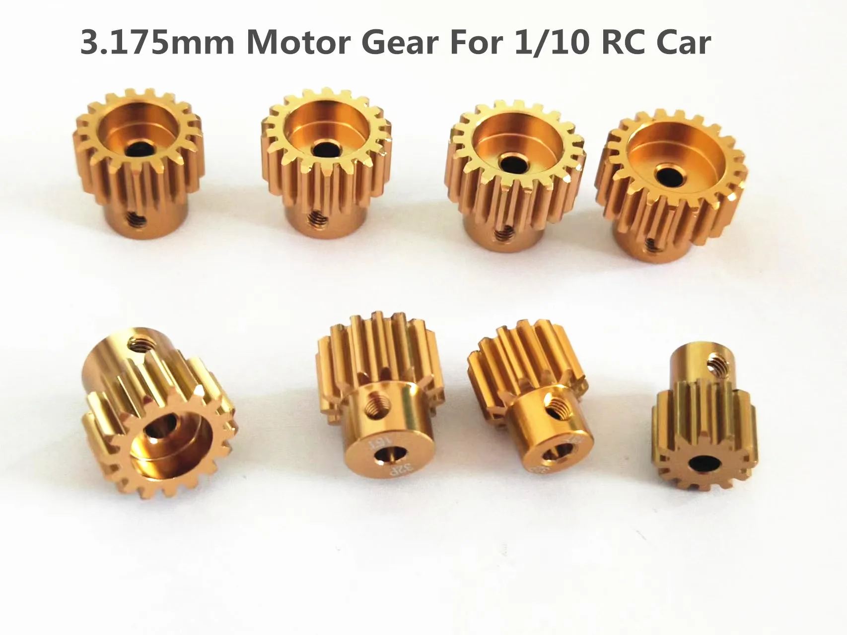 Jeu D'Engrenages De Moteur À Pignon Mertallique 32Dp, 3.175Mm 12T 13T 14T 15T 16T 17T 18T 19T 20T Pour Voiture Et Camion Rc 1/10,