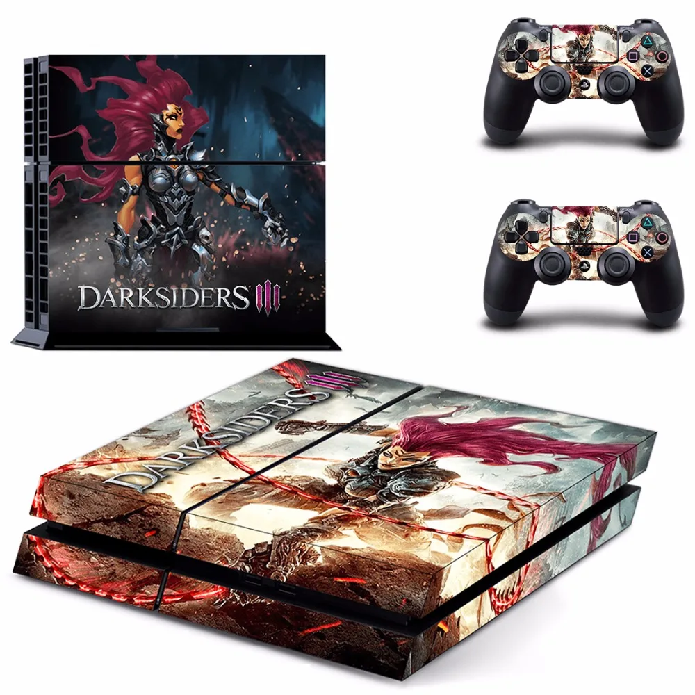 Game Darksiders 3 Ps4 Skin Sticker Decalcomania Per Sony Playstation 4 Console E 2 Controller Ps4 Skin Stickers Vinile