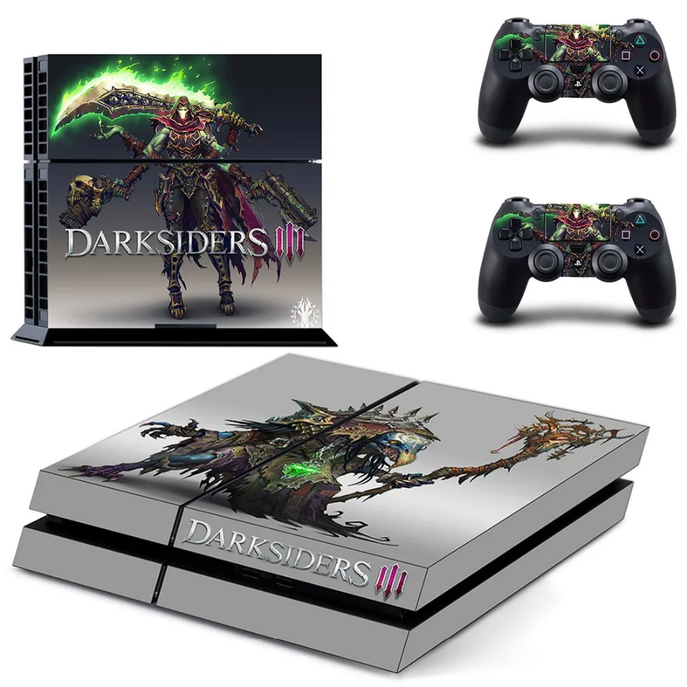 Ps4 Skin Sticker Per Sony Playstation 4 Console E 2 Controller Ps4 Skin Sticker Decalcomania In Vinile-Darksiders 3