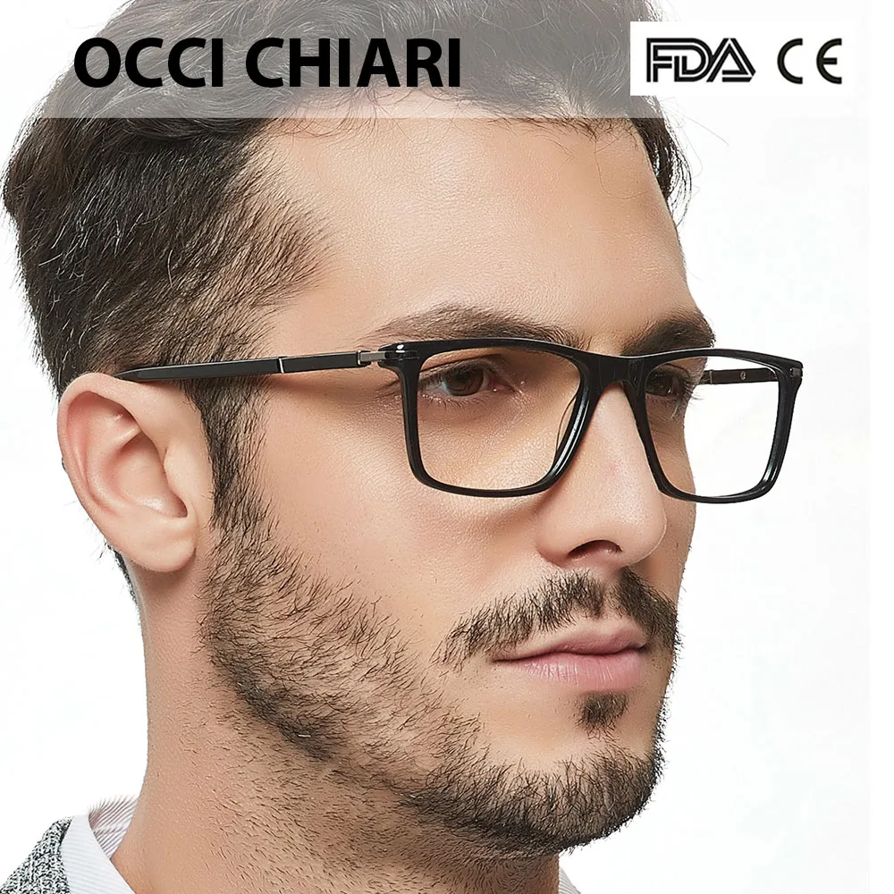 Occi Chiari Montatura Per Occhiali Da Uomo Montatura Per Occhiali Da Vista Occhiali Da Vista Neri Di Moda Occhiali Quadrati Trasparenti Prescrizione W