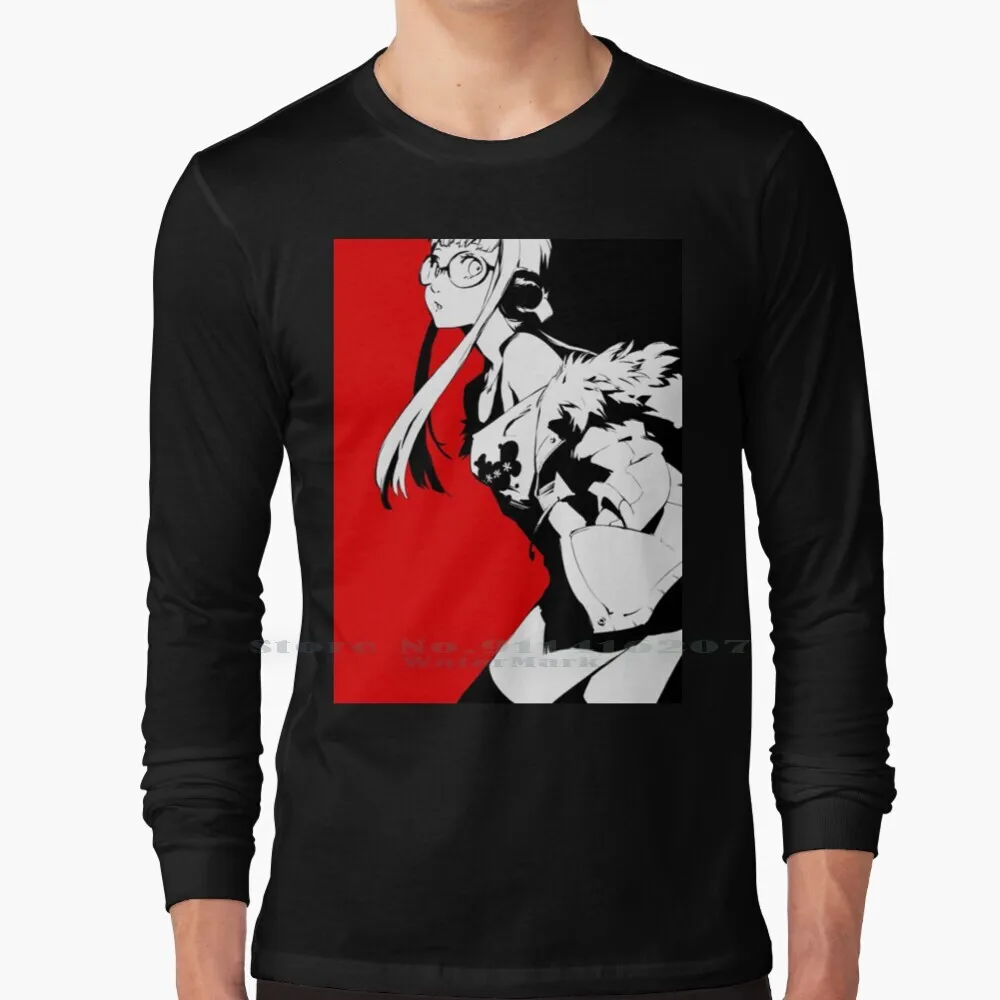 Persona Futaba Sakura (Blocco Nero E Rosso) T Shirt 100% Puro Cotone Persona Persona 5 Persona 5 Royal Persona 5 Dancing In
