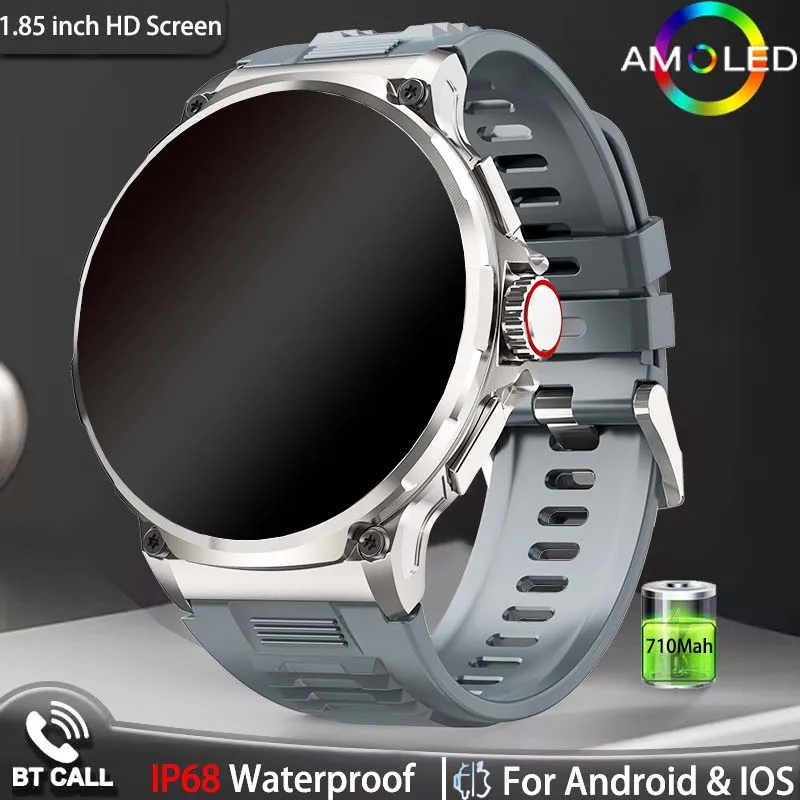 Nuovo Smartwatch Da Uomo Hd Bluetooth Talk 1.85 "Display Smartwatch 710 Mah Batteria Grande 400 + Quadrante Smartwatch Per Huawei E Xiaomi
