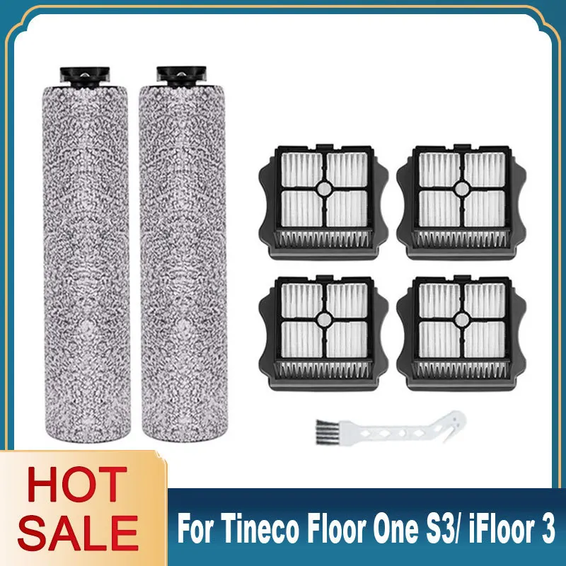 Per Tineco Floor One S3,Tineco Ifloor 3 Accessori Spazzole Hepa Filtro Roller Brush Cordless Wet Dry Aspirapolvere Ricambi
