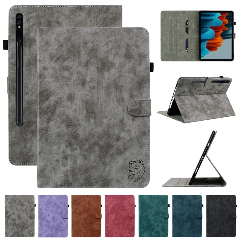 Per Samsung Galaxy Tab S9 Fe Custodia Cute Tiger Wallet Flip Cover Per Funda Galaxy Tab S9 Plus Custodia Per Tab S9 Plus Custodia S9 Fe Plus