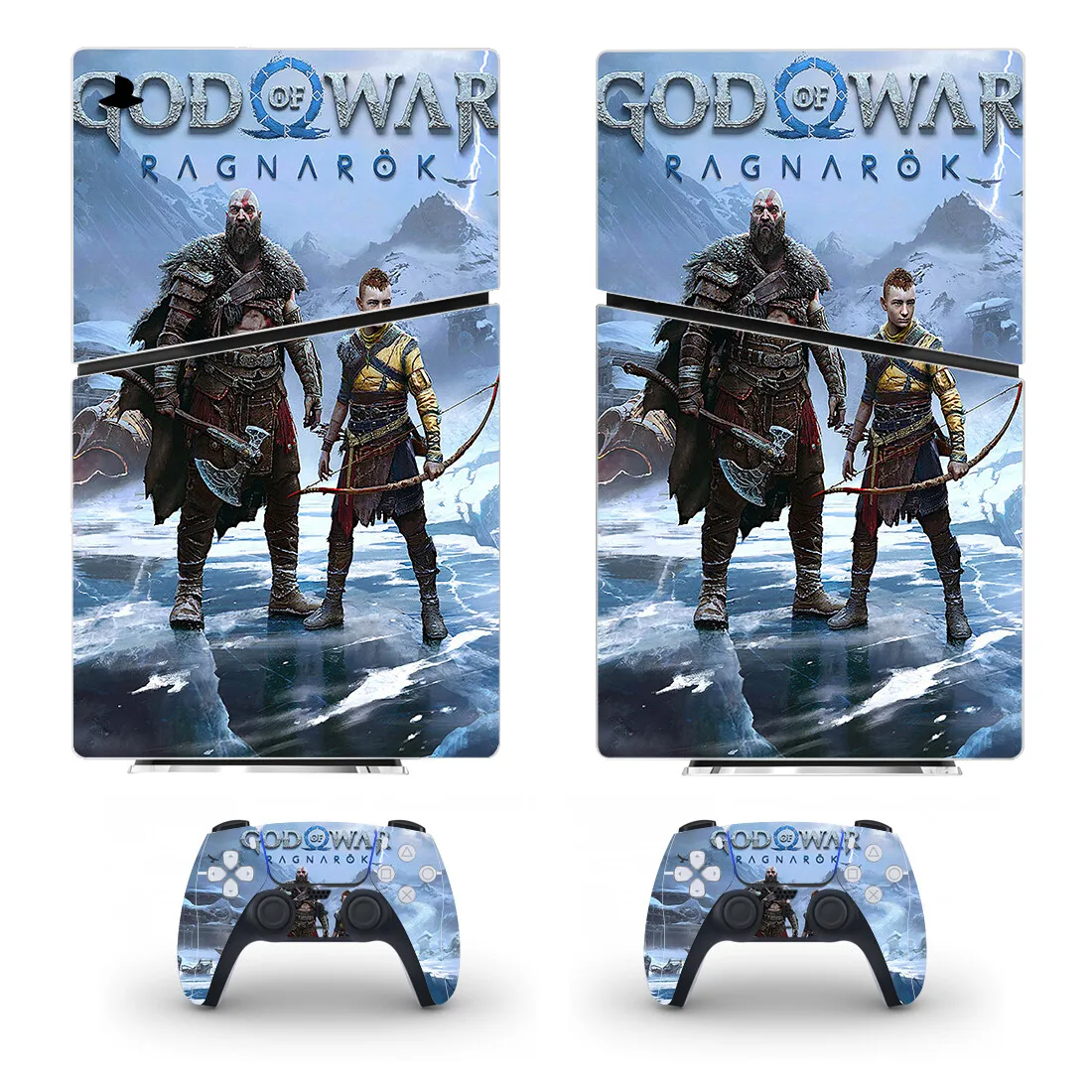 Gioco God Of War New Ps5 Slim Digital Skin Sticker Protector Decalcomania Cover Per Console Controller Ps5 Slim Sticker Vinyl