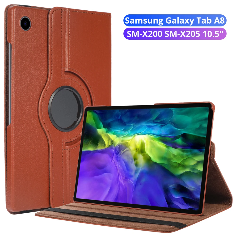 Per Samsung Galaxy Tab A8 Custodia 10.5 "Sm-X200 Sm-X205 Samsung Tab A8 Custodia Rotante Per Samsung Galaxy Tab A8 Tablet Funda