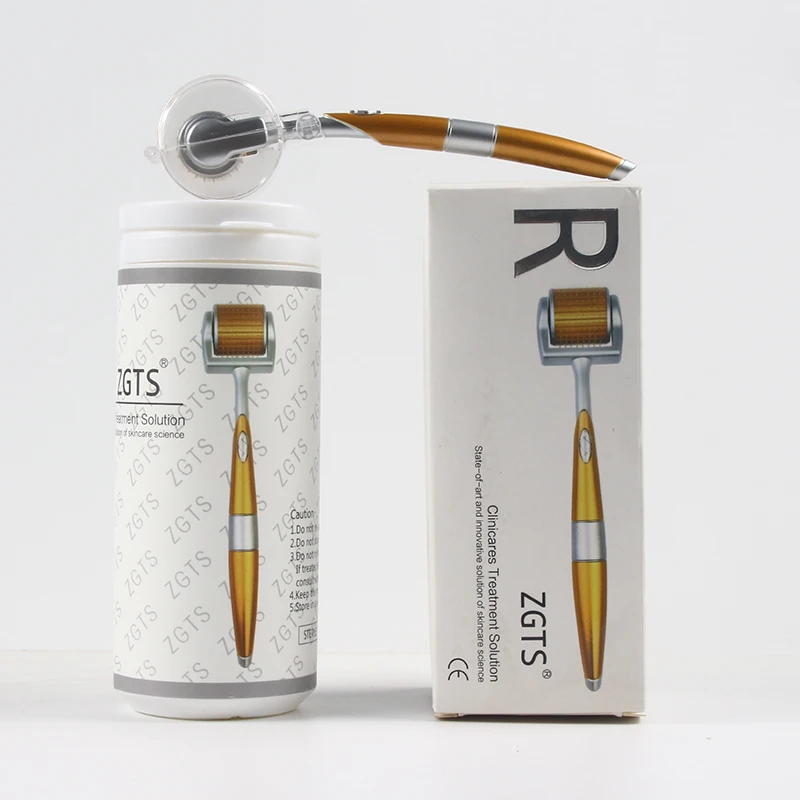 Zgts 192 Derma Roller Titanium Micro Needles System Dermaroller Derma Roller Mesoterapia Per Microneedling Per La Cura Del Viso