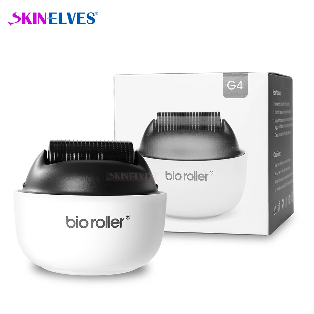 2022 Più Nuovo Dermaroller Professionale Bio Roller G4 Crescita Della Barba Dei Capelli Rimozione Delle Cicatrici Da Acne Strumenti Per La Cura Della 