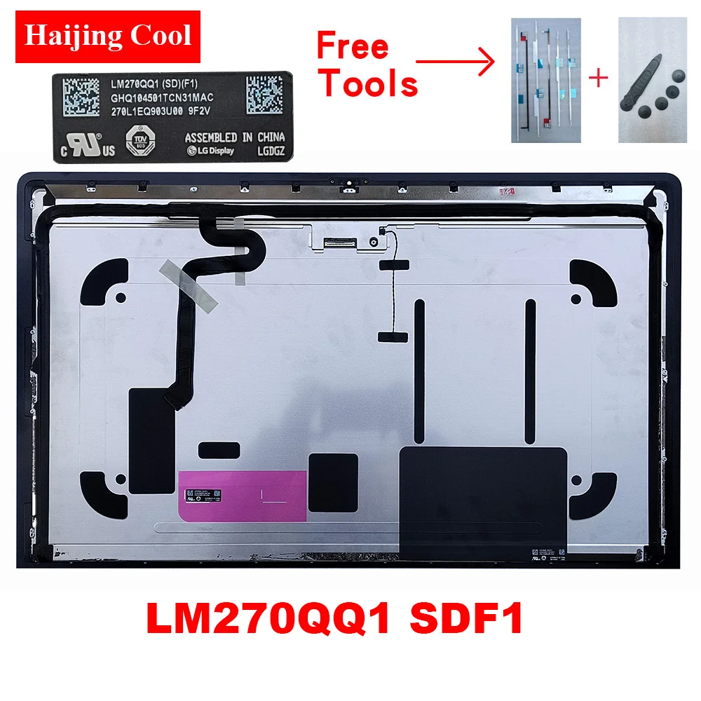 Nuovo 5K Lcd Lm270Qq1 Sdf1 Sdf2 Lm270Qq1-Sdf1 Lm270Qq1-Sdf2 2020 Per Imac 27 "2020 5K Mt2Ll Lcd Assemblaggio Pannello In Vetro 5120*2880