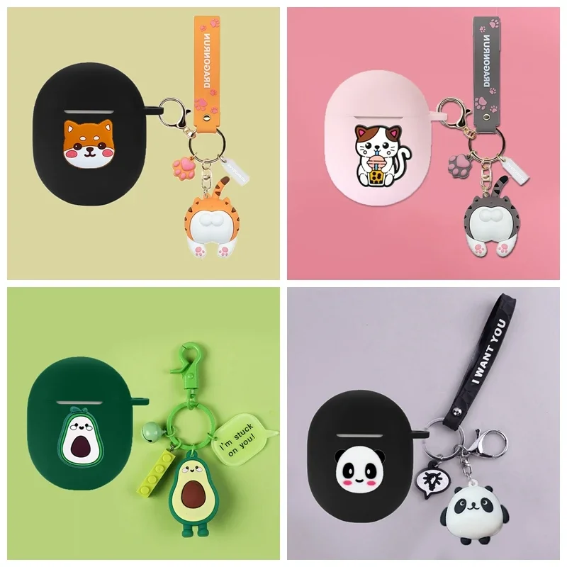 New Hearphone Cover Per Bose Quietcomfort Earbuds Ii Case Avocado/Dog Cartoon Auricolari Cover In Silicone Fundas Earbuds 2