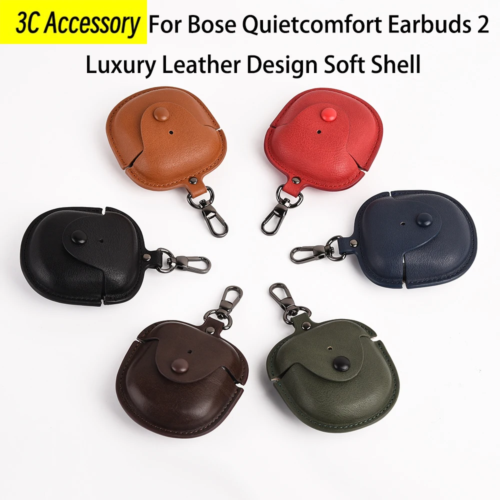 Custodia Morbida In Pelle Di Lusso Design Per Auricolari Bose Quietcomfort 2 Custodie Protettive Anticaduta Coque Per Bose Quietcomfort Earbuds 2 Case