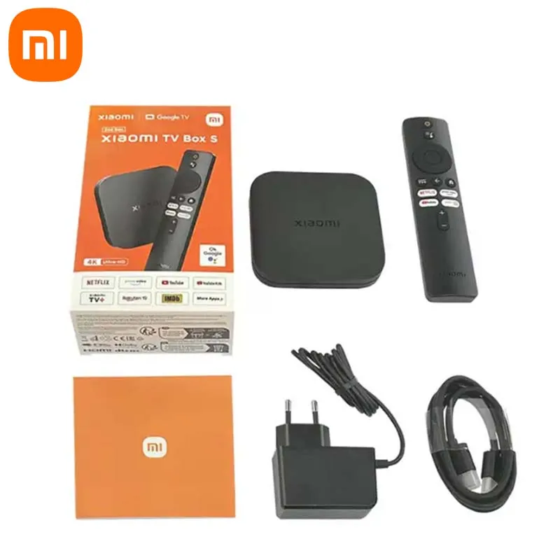 Versione Globale Xiaomi Mi Tv Box 2Nd Gen 4K Ultra Hd Google Tv Dolby Vision Hdr10 + Google Assistant Smart Mi Box S Media Player