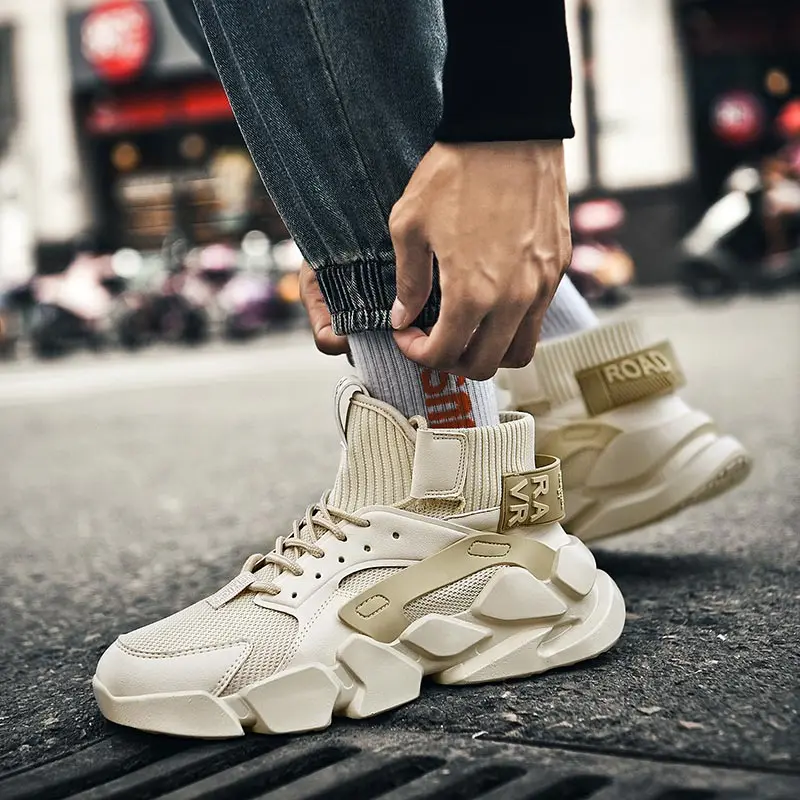 High-Top Hightop Uomo Sneakers Scarpe Uomo Sport Running Running Uomo Scarpe Uomo Sport Original Runner Teni Loafersy Flat Golf Ydx2