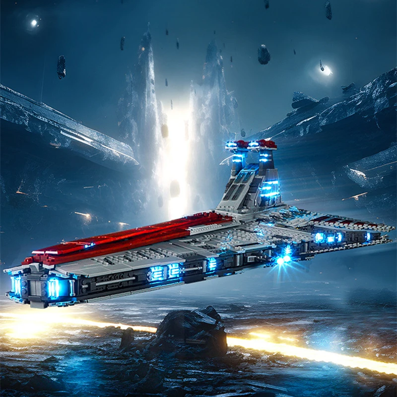 In Stock Kit Luce Led Per 75367 Venator-Class Republic Attack Cruiser Building Blocks Set (No Model) Mattoni Giocattoli Per Bambini