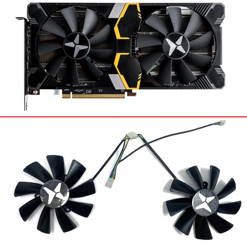 100Mm 4Pin Gaa8S2U Ga91S2U Ventola Di Raffreddamento Rx5700 Xt Rx5600 Xt Ventola In Gpu Per Dataland Rx 590 Gme Rx 5500 Xt Rx 5700 Xt Rx5600 Xt Plus