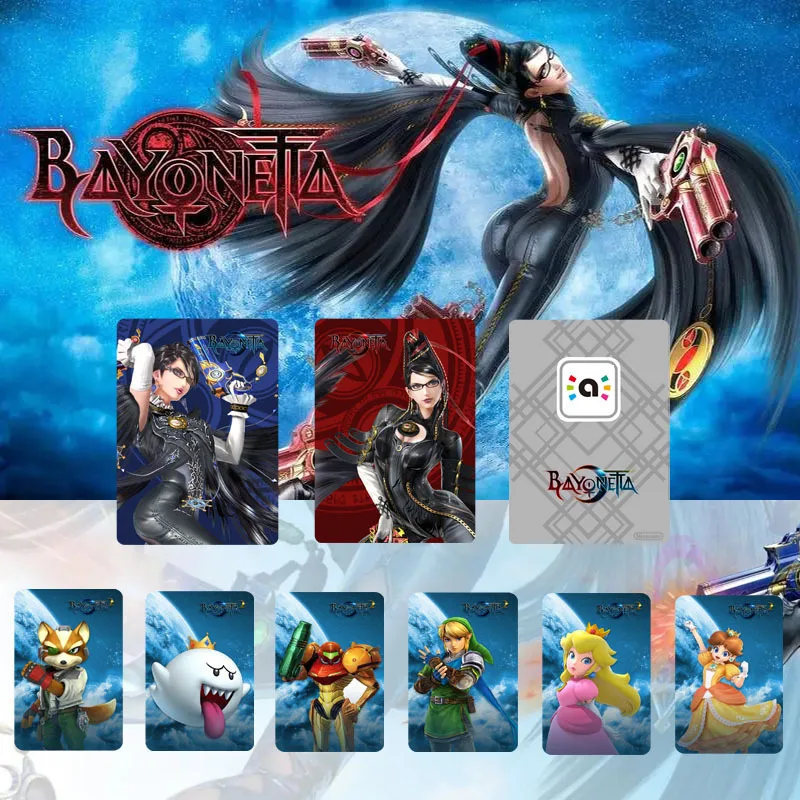 Switch Bayonetta 2 Amiibo Card Ns Bayonetta 2 Amibo Card Set Completo Linkage Kabei Sister 2023 Rari Giocattoli Da Collezione