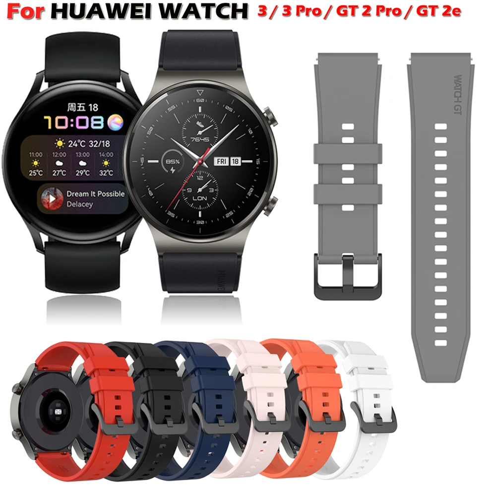 Per Huawei Watch Gt 2 Pro Cinturino Cinturino In Silicone Per Huawei Watch Gt 2 46Mm Gt 2E Cinturino Per Huawei Watch 3 3 Pro Cinturino Cinturino