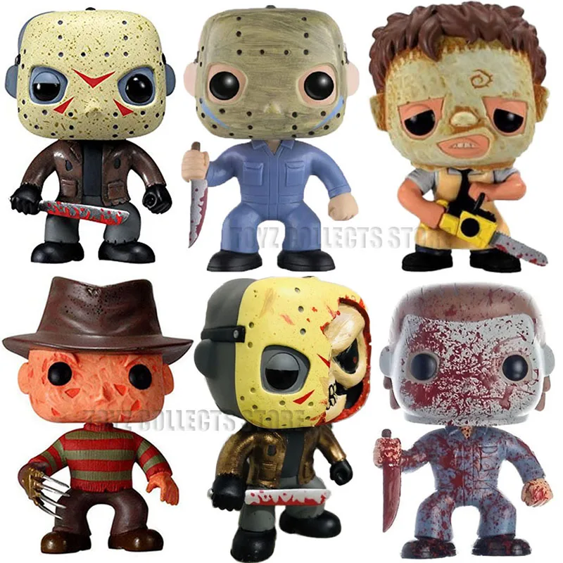 Funko Pop Horror Movies Nightmare #02 #224 Freddy Krueger #622 #831 Jason Voorhees Michael Myers #01 #361 Action Figures Toys