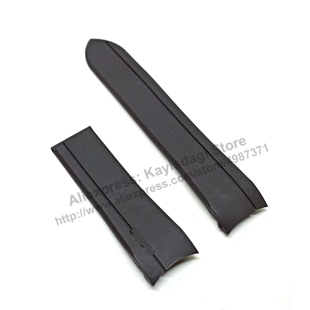 Cinturino Di Ricambio In Gomma Nera Da 22Mm Compatibile Per Rado Hyperchrome