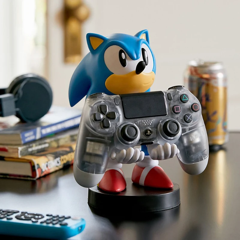 Anime Sonic Figure Hedgehog Phone Holder Switch Ps4 Ps5 Xbox Game Controller Holder Action Figure Model Toys Bambini Fans Gift