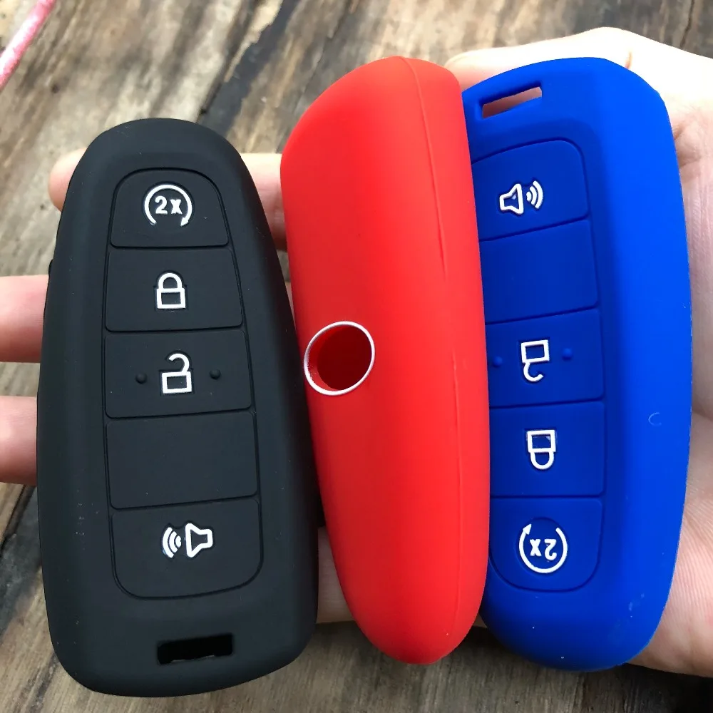 Misura Per Ford Remote Entry Smart Key Cover Pelle Shell Proteggi Taurus Expedition Escape Edge Explorer 2018 Flex Smart Fob 4Btn Key