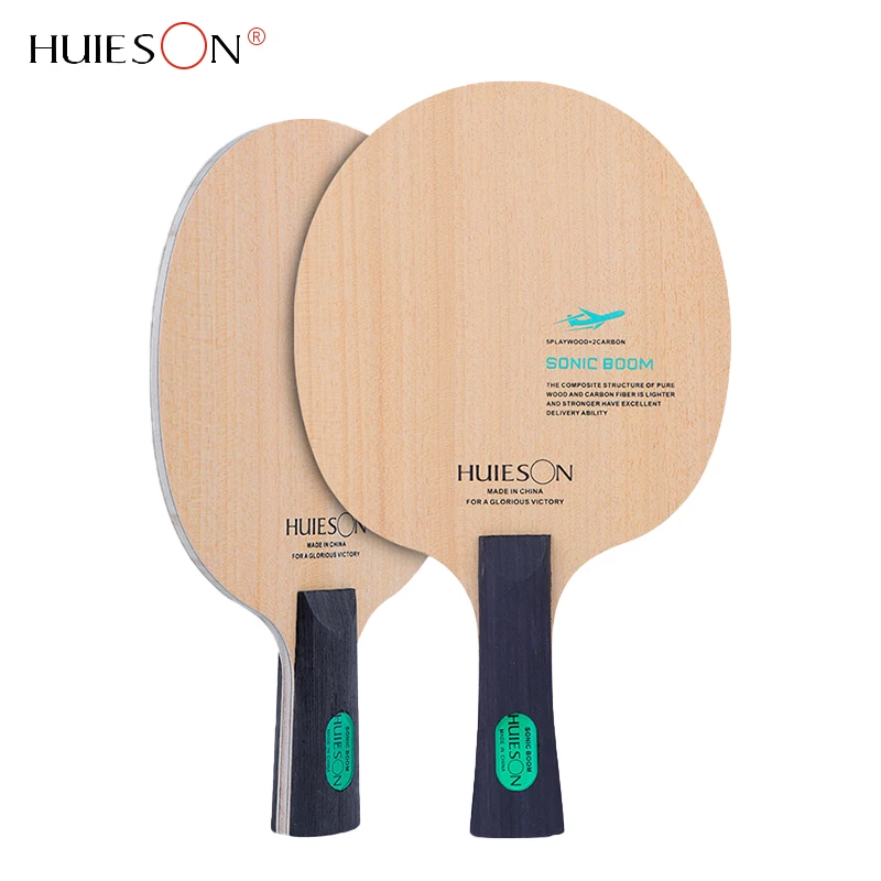 Huieson Sonic Boom Table Tennis Blade 5 Plys Wood E 2 Plys Racchetta Da Ping Pong Professionale In Fibra Di Carbonio Bat Per Junior Player