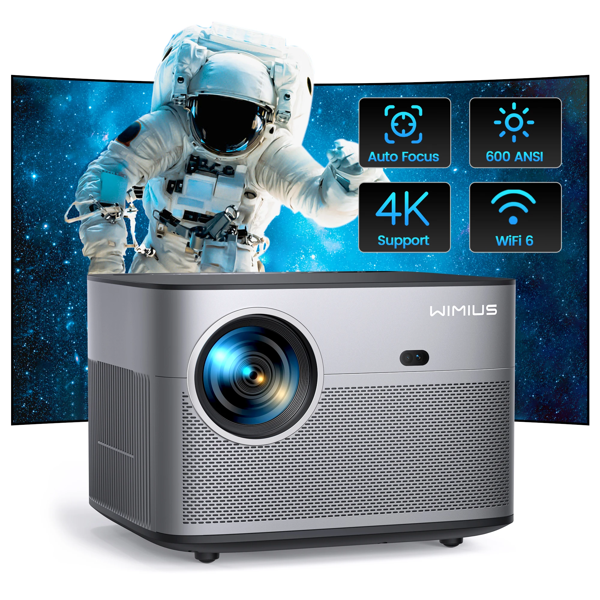 Proiettore Bluetooth Wi-Fi Wimius P64 5G