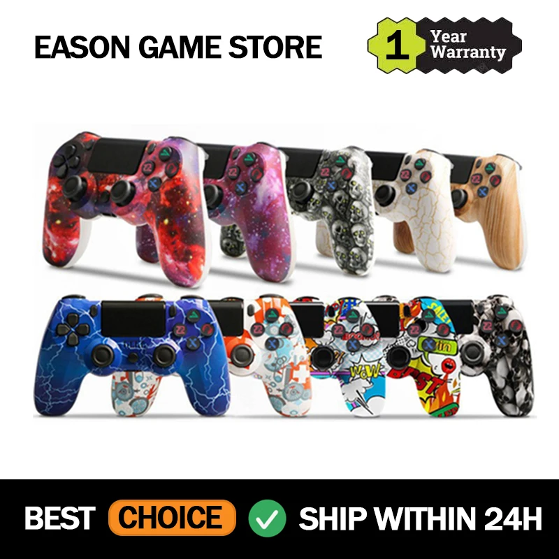 Telecomando Wireless Personalizzato Doppia Vibrazione Controller Di Gioco Giroscopico A Sei Assi Per Console Ps4 Slim Pro Mando Ps4