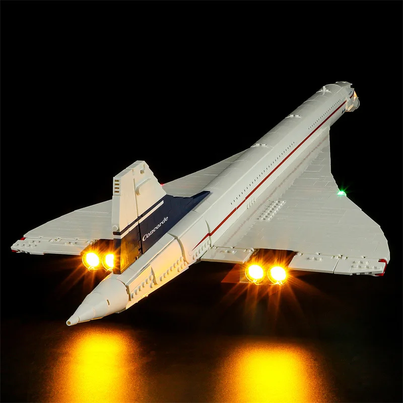 Kit Luce Led Per Lego 10318 Concorde Airbus Building Blocks Giocattolo In Mattoni (Solo Luce A Led, Senza Blocchi)