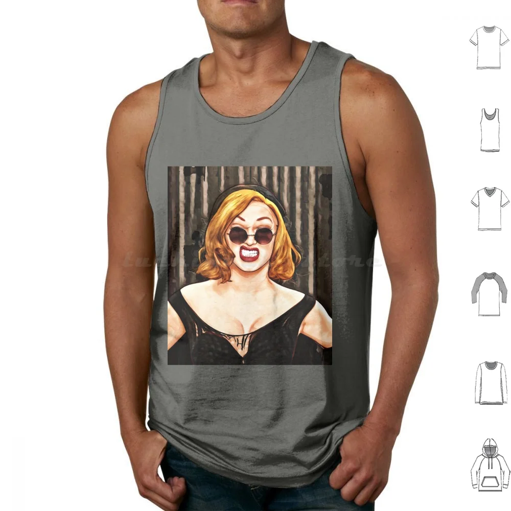 Jinkx Monsoon Canotte Stampa Cotton Pose Shantay You Stay Not Today Satan Not Today Not Today Satan Bianca Del