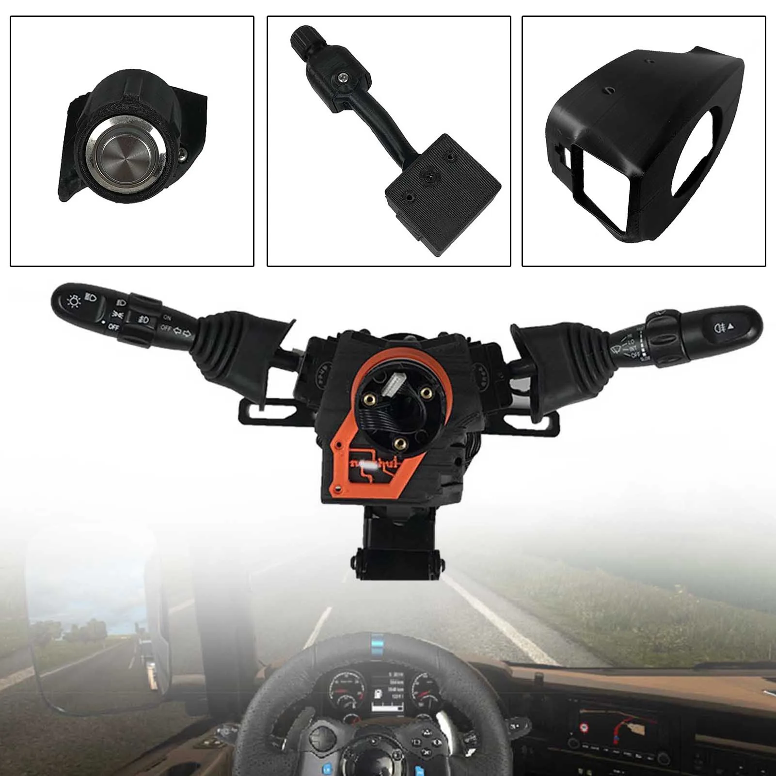 Ets2 Ats Racing Simulator Per Logitech G27/G29/ Thrustmast T300 Racing Wheel Adapter Turnling Light Wiper Truck Simulator Kit