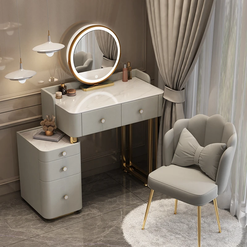 Nordic Toletta Trucco Multifunzione Storage Console Desk Cabinet Computer Mirror Table Corner Tavolo Da Rucco Home Decor