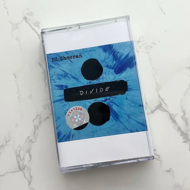 Classic Ed Sheeran Music Tape Deluxe Divide Album Shape Of You Cassette Cosplay Soundtracks Box Car Recorder Walkman Tape Gifts