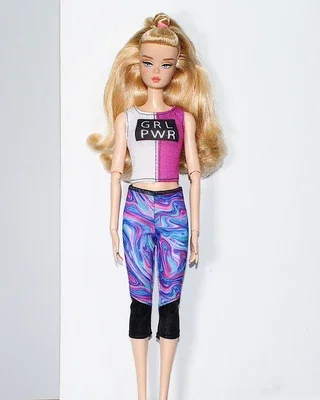 1/6 Bjd Doll Outfit Set Yoga Clothes For Barbie Dolls Clothes Shirt Top Trousers Clothing 11.5" Dolls Accessories Kids Diy Toys